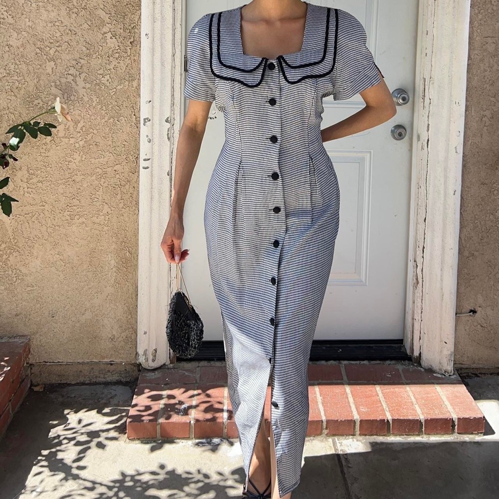 Vintage gingham dress